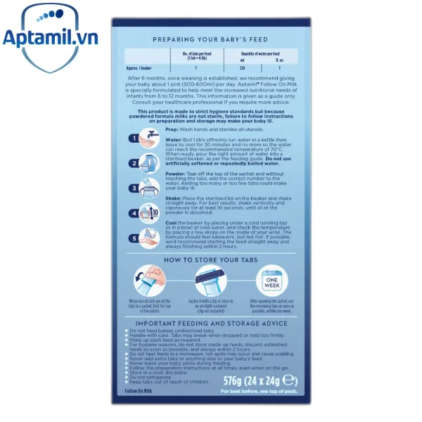 Aptamil anh thanh số 2