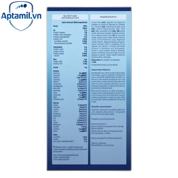 Aptamil anh thanh số 2
