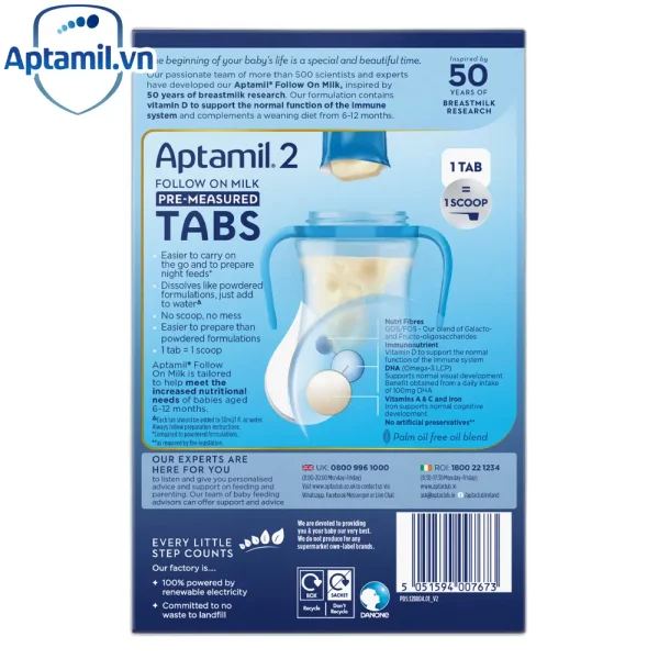 Aptamil anh thanh số 2