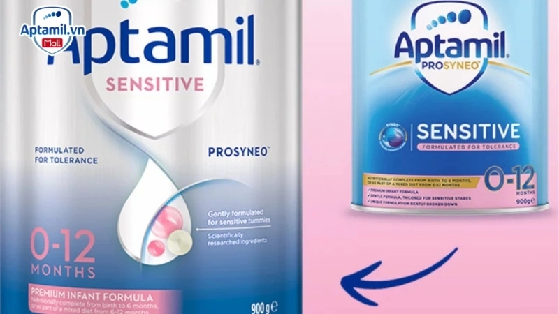 Sữa Aptamil cho bé nhạy cảm