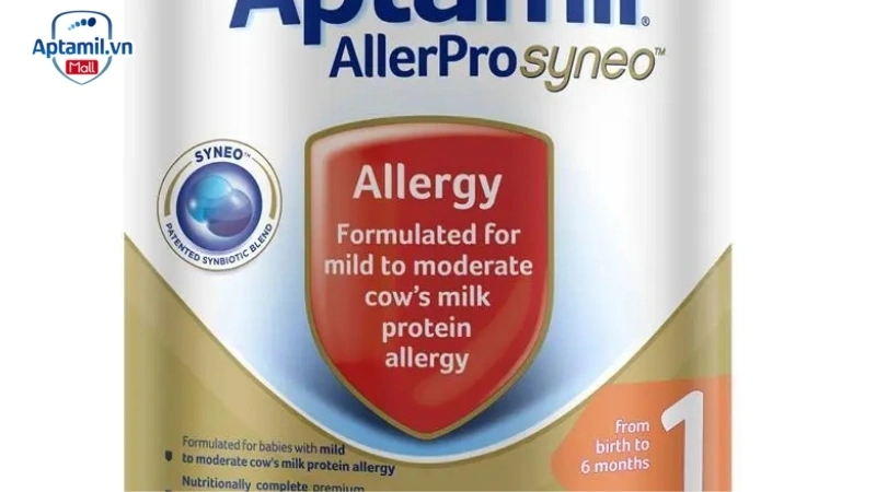 Sữa chuyên biệt cho trẻ dị ứng đạm bò từ 0-6 tháng